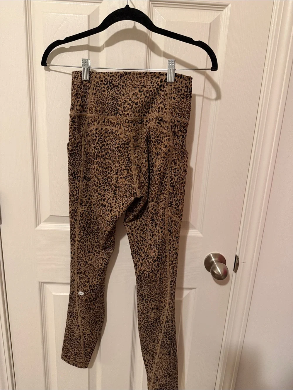 Fabletics Leopard Print High-Waist Leggings — Brown and Black - Picture 2 of 3